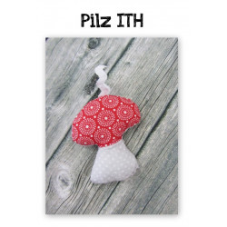 ITH Stickdatei - Figur Anhänger Pilz